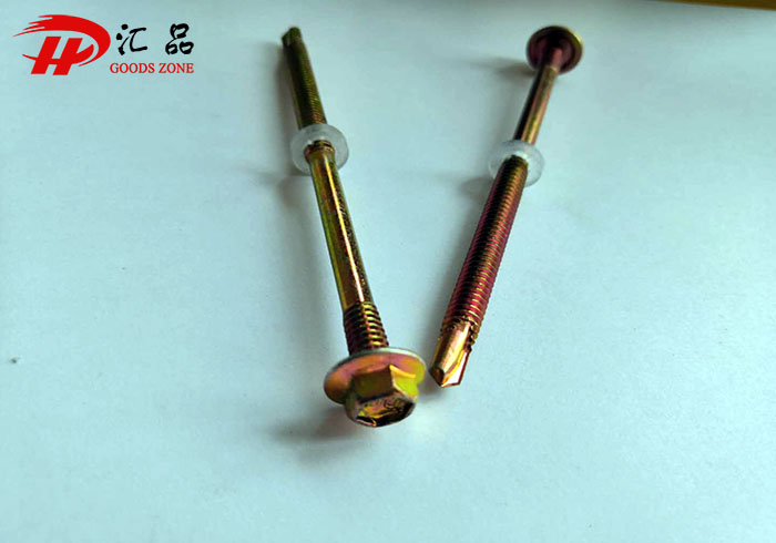 Hex Flange Head Self Drilling Screws with PVC Washer