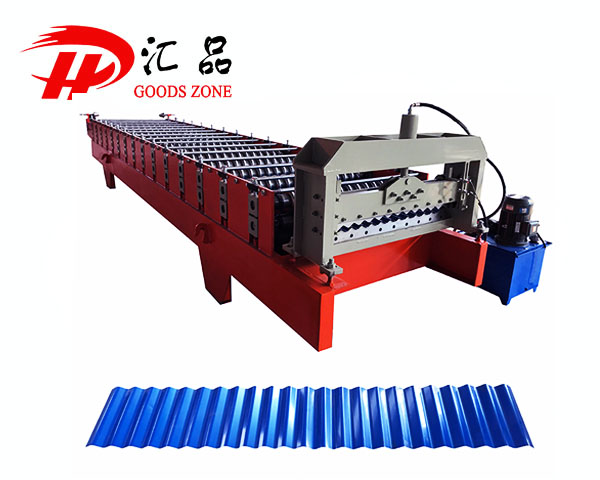 Gelombang Bulat Roof Wall Tile Cold Roll Forming Machine