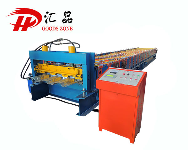 Indonesia Model Galvanized Ecodeck Profile Roll Forming Machine