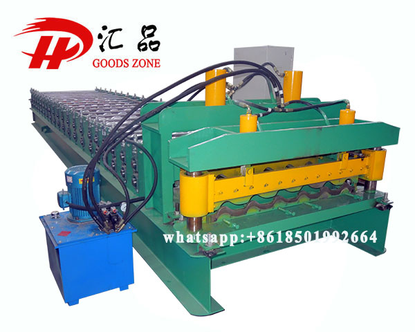 Malaysia Euro 762 Model Roof Metal Sheet Tile Roll Forming Machine