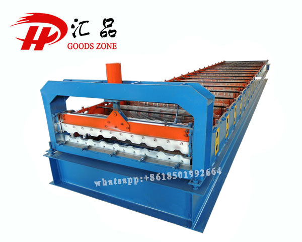 C21 Colour Coated Tile Profile Roofing Sheets Panel Roll Forming Machine