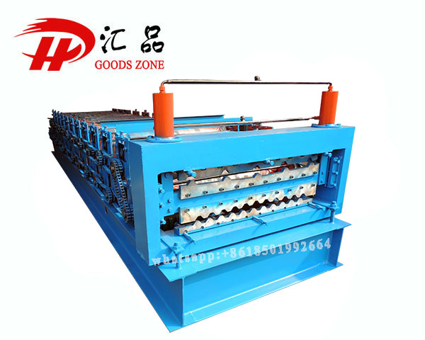 840-C21Dual Layer Metal Roofing Sheets Cold Rollforming Production Line for Steel
