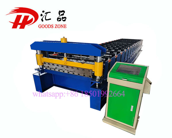 Tr5 Steel Tile Roof Sheet Roll Forming Machine For Peru