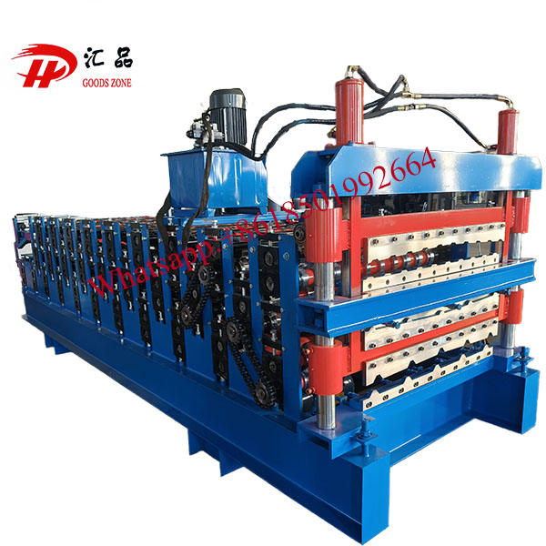 Three Layers Metal Roofing Sheet Roll Forming Machine