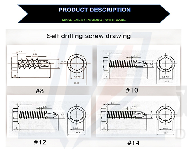 Zinc Plated Self Drilling Screw/Concrete Screw/Roofing Screws.jpg