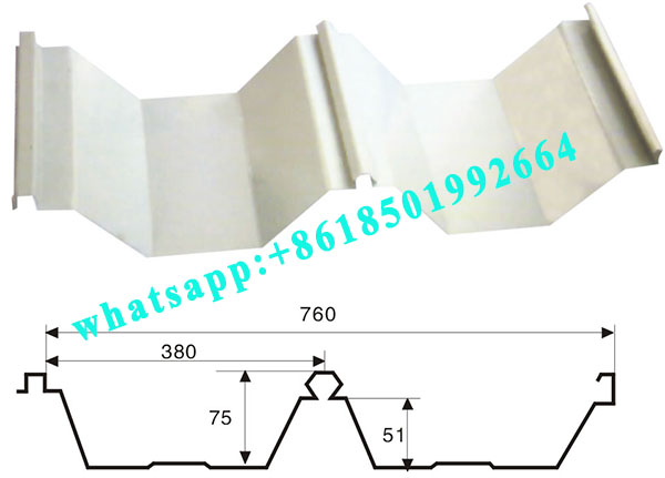 Vietman Roof Panel E Lock Seam 760 Type Steel Profile Forming Machine.jpg