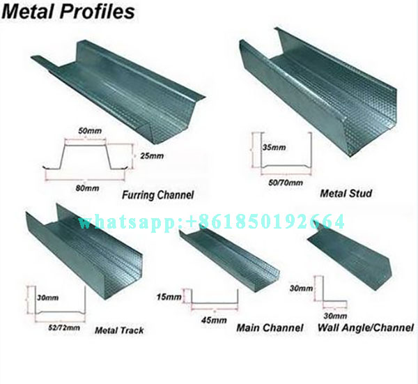 TruColor Galvanized Steel C U Stud Ceiling Frame Purlin Forming Equipment.jpg