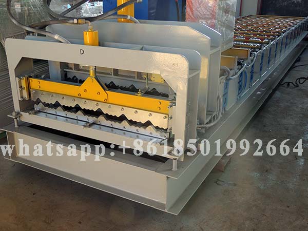 Oven Baked Clour Aluminium Steptiles Roofing Sheet Corrugation Machine.JPG