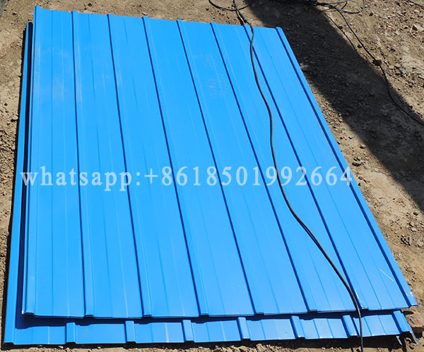 910 Type Bare Galvalume Roofing Wall Profile Sheet Roll Forming Machine.JPG
