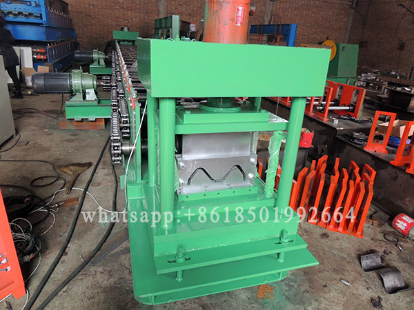 Two Or Three Wave Highway Guardrail Forming Machine With Holes.JPG