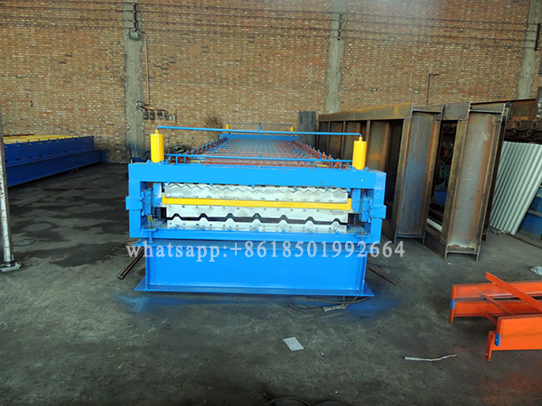 India Double Layer IBR Corrugated Roof Sheet Machine.JPG India Double Layer IBR Corrugated Roof Sheet Machine.JPG