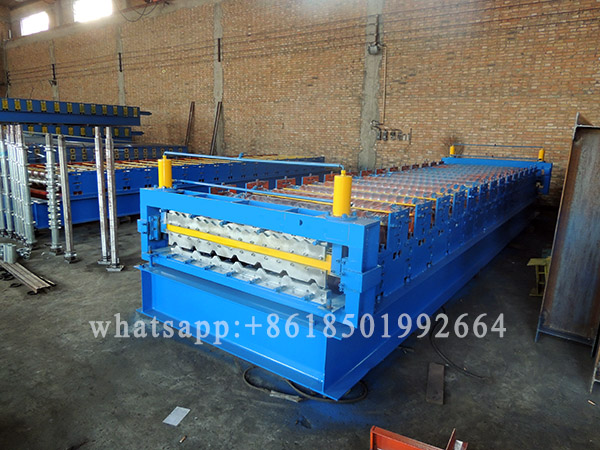 India Double Layer IBR Corrugated Roof Sheet Machine.JPG India Double Layer IBR Corrugated Roof Sheet Machine.JPG