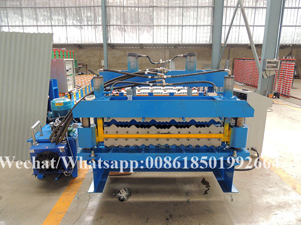 Uganda Metal Iron Glazed Tile Coregated Iron Roof And Wall Plate Machine.JPG Uganda Metal Iron Glazed Tile Coregated Iron Roof And Wall Plate Machine.JPG