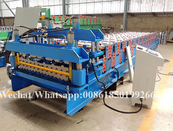 Uganda Metal Iron Glazed Tile Coregated Iron Roof And Wall Plate Machine.JPG Uganda Metal Iron Glazed Tile Coregated Iron Roof And Wall Plate Machine.JPG